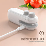 Rechargeable Small 2-in-1 Snack Sealer Household Mini Sealing Machine