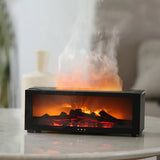 Flame Aromatherapy Diffuser – 3D Fire Effect & Essential Oil Humidifier