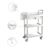 3-Tier Rolling Storage Trolley – Mobile Organizer for Home & Office