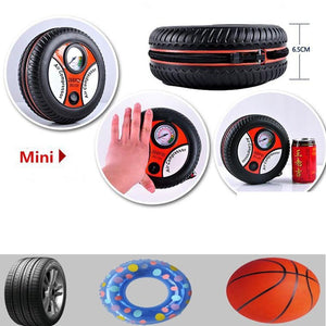 Portable Air Compressor Pump – Mini Tire Inflator with Digital Pressure Gauge & LED Light