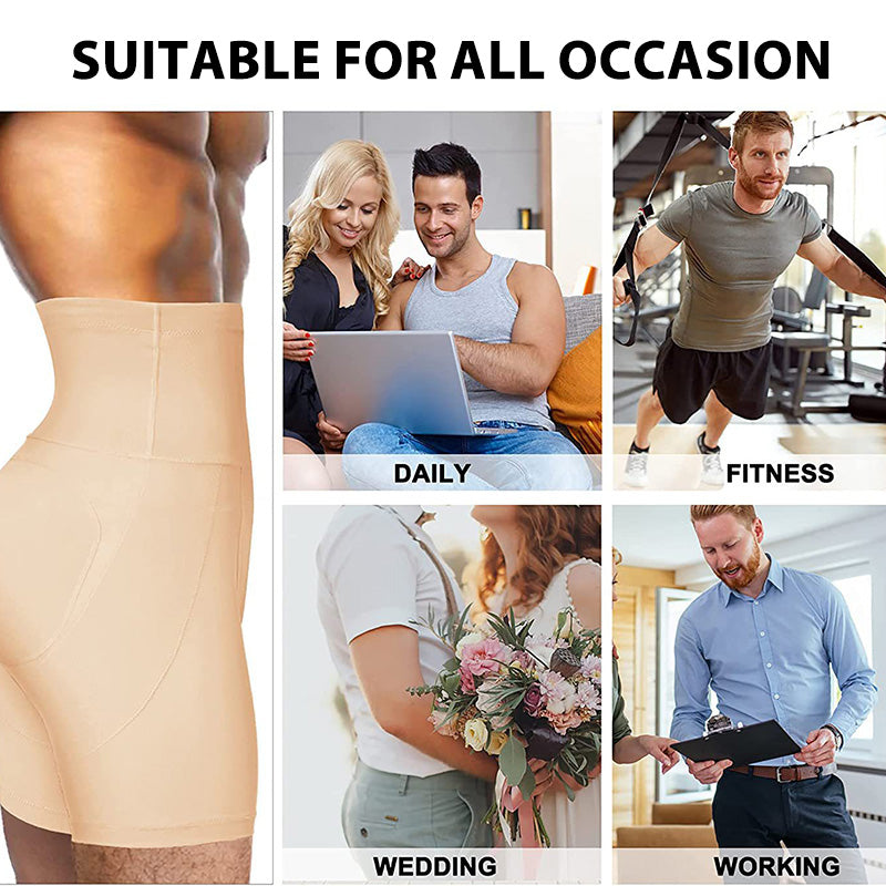 Men's High-Waisted Butt Lifter Shapewear